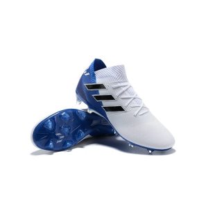 Kopačky Pánské Adidas Nemeziz 18.1 FG – Bílá Modrá